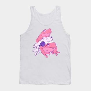 Sapphic Pride Frog Stack Tank Top